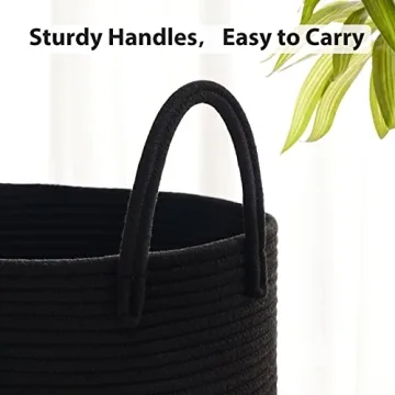 Fiona's Magic Woven Rope Laundry Basket: Stylish Organization for Every Home