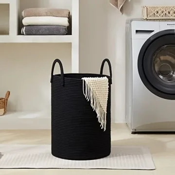 Fiona's Magic Woven Rope Laundry Basket: Stylish Organization for Every Home