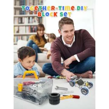 STEM Toys for 5 6 7 8+ Year Old Boy,10 in 1 Electric Building Toys for Kids Ages 4-8 5-7 6-8, Educational Racing Construction Science Kit for Boys 4-6 8-10, Creative Activities Birthday Valentine Gift