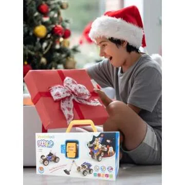 STEM Toys for 5 6 7 8+ Year Old Boy,10 in 1 Electric Building Toys for Kids Ages 4-8 5-7 6-8, Educational Racing Construction Science Kit for Boys 4-6 8-10, Creative Activities Birthday Valentine Gift