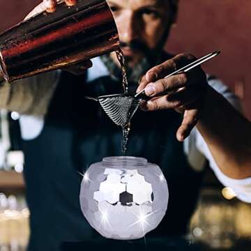Tongnian Disco Ball Cups - Fun 9 Pcs Cocktail Tumblers