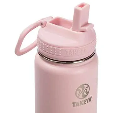 Takeya Actives Replacement Straw Lid for Insulated Water Bottle, Wide Mouth, Blush