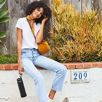 Takeya Actives Replacement Straw Lid for Insulated Water Bottle, Wide Mouth, Blush