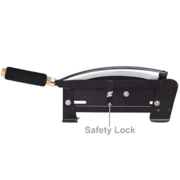 Larksilk Fresh Flower Stem Cutter - 14-Inch Heavy Duty Blade w/Safety Latch, Table Mountable - Easy to Use Commercial Grade Floral Tool for Florists Gardening Flower Arrangements - Floral Stem Cutter