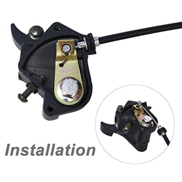 7/8'' 22mm Thumb Throttle Cable Accelerator Handle Assembly for 50cc 70cc 90cc 110cc 125cc 250cc ATV Quad Go Kart TaoTao Pit Bike