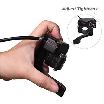 7/8'' 22mm Thumb Throttle Cable Accelerator Handle Assembly for 50cc 70cc 90cc 110cc 125cc 250cc ATV Quad Go Kart TaoTao Pit Bike