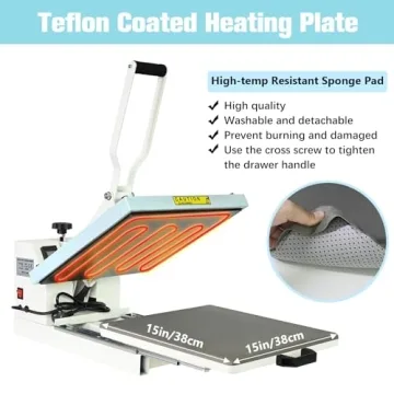 PlanetFlame Heat Press 15x15 Inch Slide Out Machine