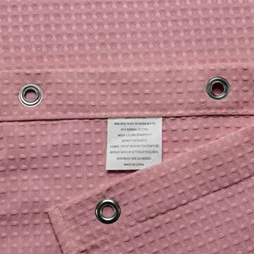 Luxury Waffle Weave Shower Curtain Durable Spa Quality