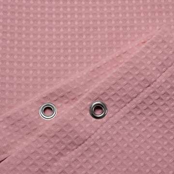 Barossa Design Waffle Weave Shower Curtain Hotel Luxury Spa, 230 GSM Heavy Duty Fabric, Water Repellent, Pale Mauve, 71"x72"