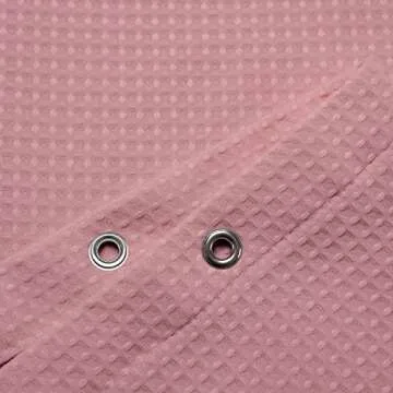 Luxury Waffle Weave Shower Curtain Durable Spa Quality