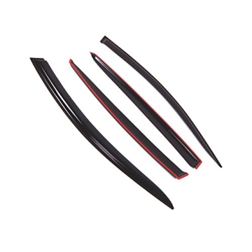 Tuningpros WD2-563 Dark Smoke Window Visor 4 Pcs Set for 2010-2015 Kia Optima
