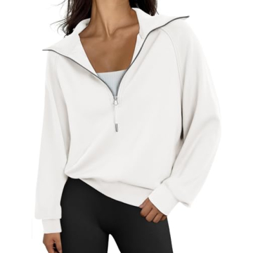 Stylish Trendy Queen Half Zip Pullover for Women