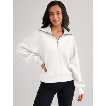 Stylish Trendy Queen Half Zip Pullover for Women