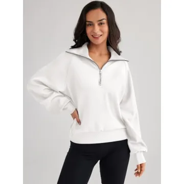 Stylish Trendy Queen Half Zip Pullover for Women