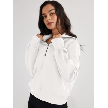 Stylish Trendy Queen Half Zip Pullover for Women