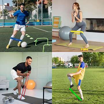 Athletivi Agility Training Set for Soccer & Football Enthusiasts