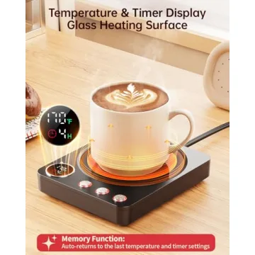 Top Mug Warmer with Timer and Temperature Control for Coffee