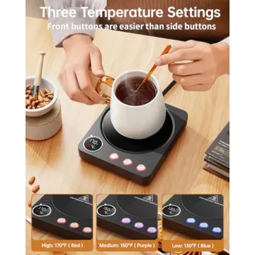 Top Mug Warmer with Timer and Temperature Control for Coffee