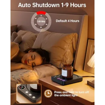 Top Mug Warmer with Timer and Temperature Control for Coffee