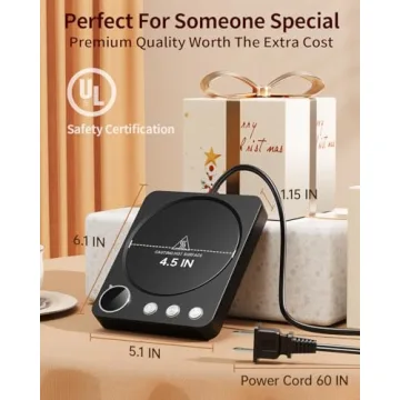 Top Mug Warmer with Timer and Temperature Control for Coffee