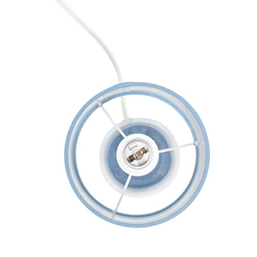 Simple Designs LT1134-SKY Mini Bedside Table Lamp