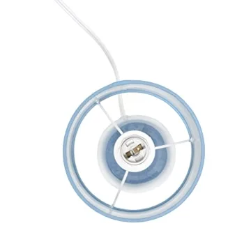 Simple Designs LT1134-SKY Mini Bedside Table Lamp