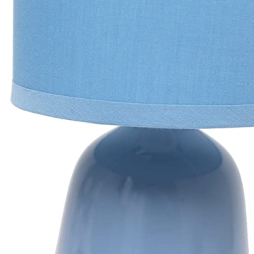 Simple Designs LT1134-SKY Mini Bedside Table Lamp