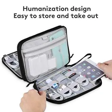 DDgro Travel Electronics Organizer - Compact & Durable