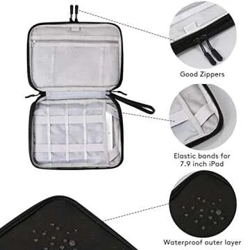 DDgro Travel Electronics Organizer - Compact & Durable