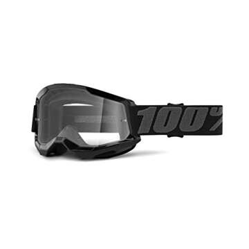 100% Strata 2 Motocross & Mountain Bike Goggles - Enhanced Eye Protection for Racing