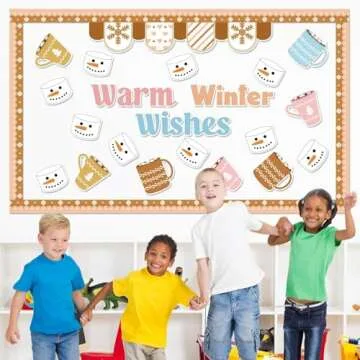 Justforjoyful Boho Winter Bulletin Board Set for Classrooms
