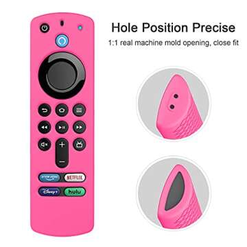 LEFXMOPHY Pink Case Replacement for TV Stick (3rd Generation) / 4K Max 2021 Release Voice Remote, Si...