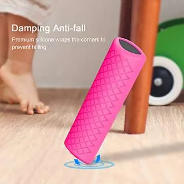 LEFXMOPHY Pink Case Replacement for TV Stick (3rd Generation) / 4K Max 2021 Release Voice Remote, Silicone Protector Skin Sleeve Glow in Dark for Women Girl