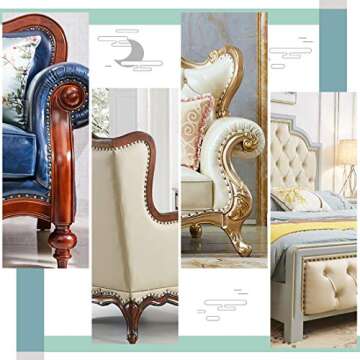 Keadic Antique Upholstery Tacks Assortment for DIY Projects