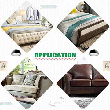 Keadic Antique Upholstery Tacks Assortment for DIY Projects