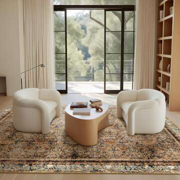 Phantoscope Vintage Area Rug 5'x7' for Living Room