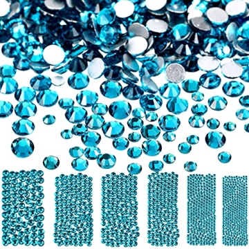 3456 Pcs Sparkling AB Rhinestones for Crafting & Decor