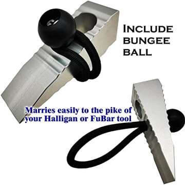 Firefighter Gear Aluminum Wedge - 4.3 Oz Ultra-Light Metal Wedge Match With Fire Helmet And Halligan Tool