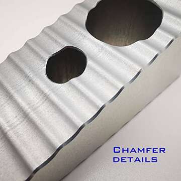 Firefighter Gear Aluminum Wedge - 4.3 Oz Ultra-Light Metal Wedge Match With Fire Helmet And Halligan Tool