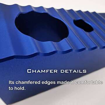 Firefighter Gear Aluminum Wedge - 4.3 Oz Ultra-Light Metal Wedge Match With Fire Helmet And Halligan Tool