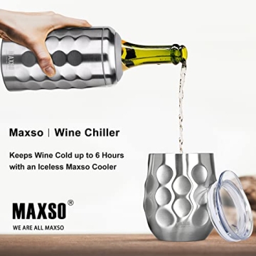 Durable Wine Chiller with Cups Perfect for Wine Lovers