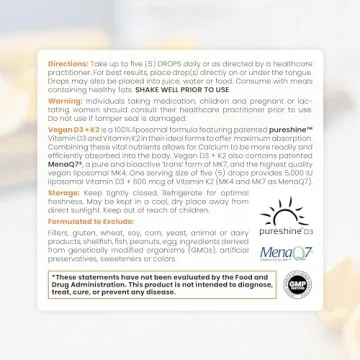 Pure TheraPro Rx Vegan Vitamin D3 + K2 Supplement