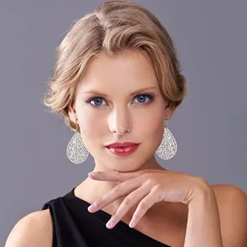 Elegant Teardrop Earrings for Women in 14K Gold