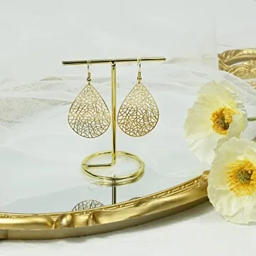 Elegant Teardrop Earrings for Women in 14K Gold