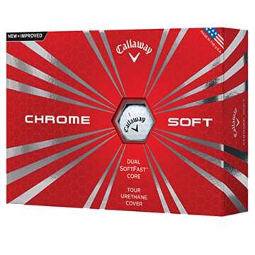 Callaway Chrome Soft Golf Balls, Prior Generation, (One Dozen), White