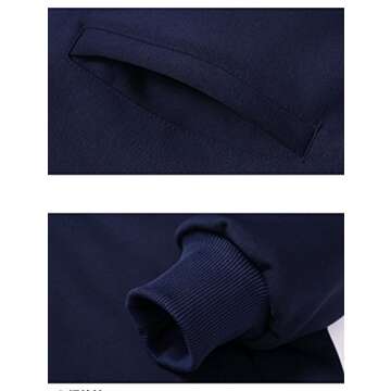 Lavnis Men's Casual Tracksuit Full Zip Running Jogging Athletic Sports Jacket And Pants Set Black L