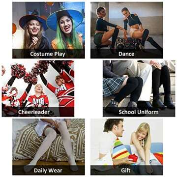 MK MEIKAN Thigh High Socks - Forest Green Fashion Statement