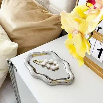 Conviv Ceramic Jewelry Tray for Stylish Home Decor
