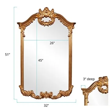 Howard Elliott Roman Mirror - Bright Gold Elegance