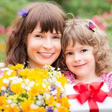 Boao 24 Pieces Butterfly Hair Clips 3D Colorful Barrettes Hair Accessories Halloween for Women Party Favors